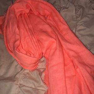 Neon orange scarf